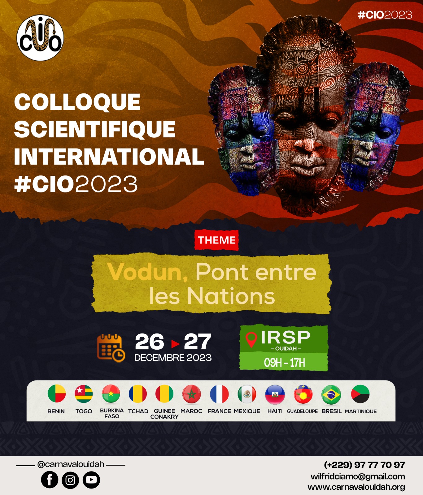 Colloque scientifique international 2023: Vodoun, Pont entre les Nations