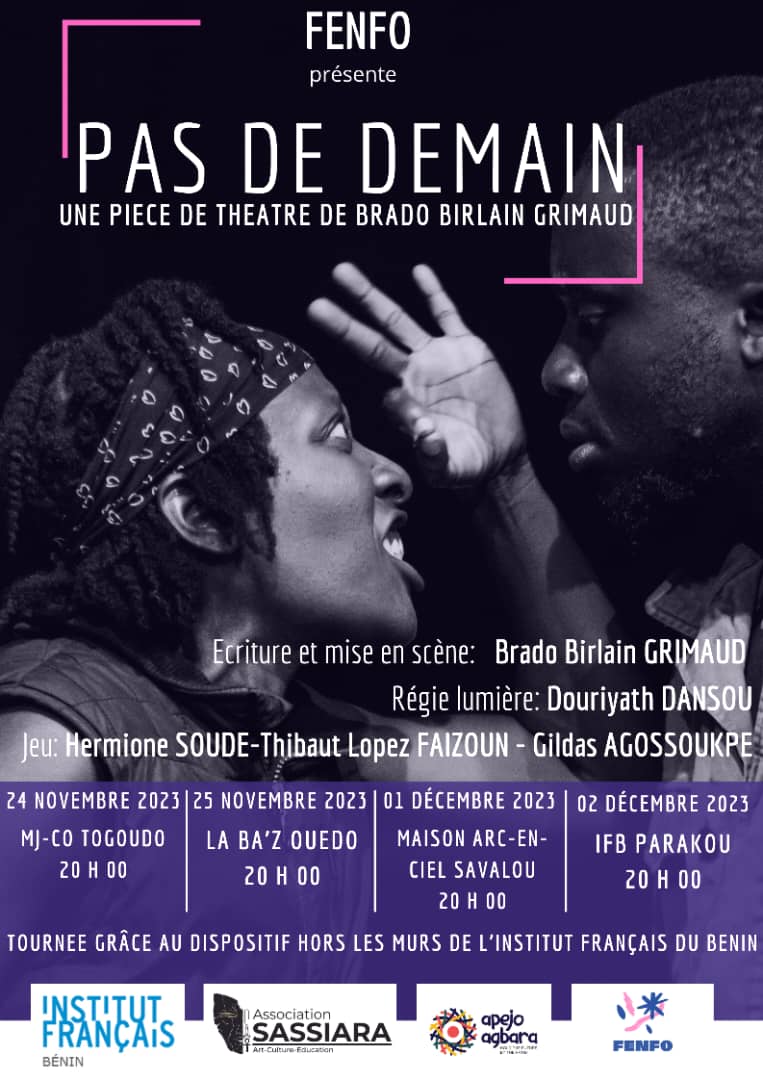 Fenfo présente "Pas de demain": une pièce de théâtre de Brado Birlain Grimaud