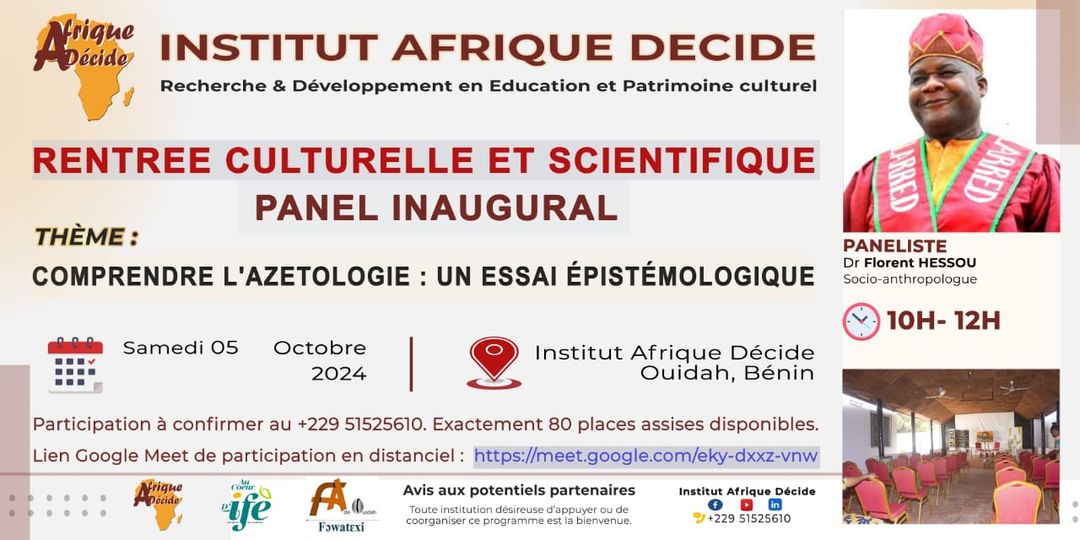 Afrique Décide: Rentrée culturelle et scientifique