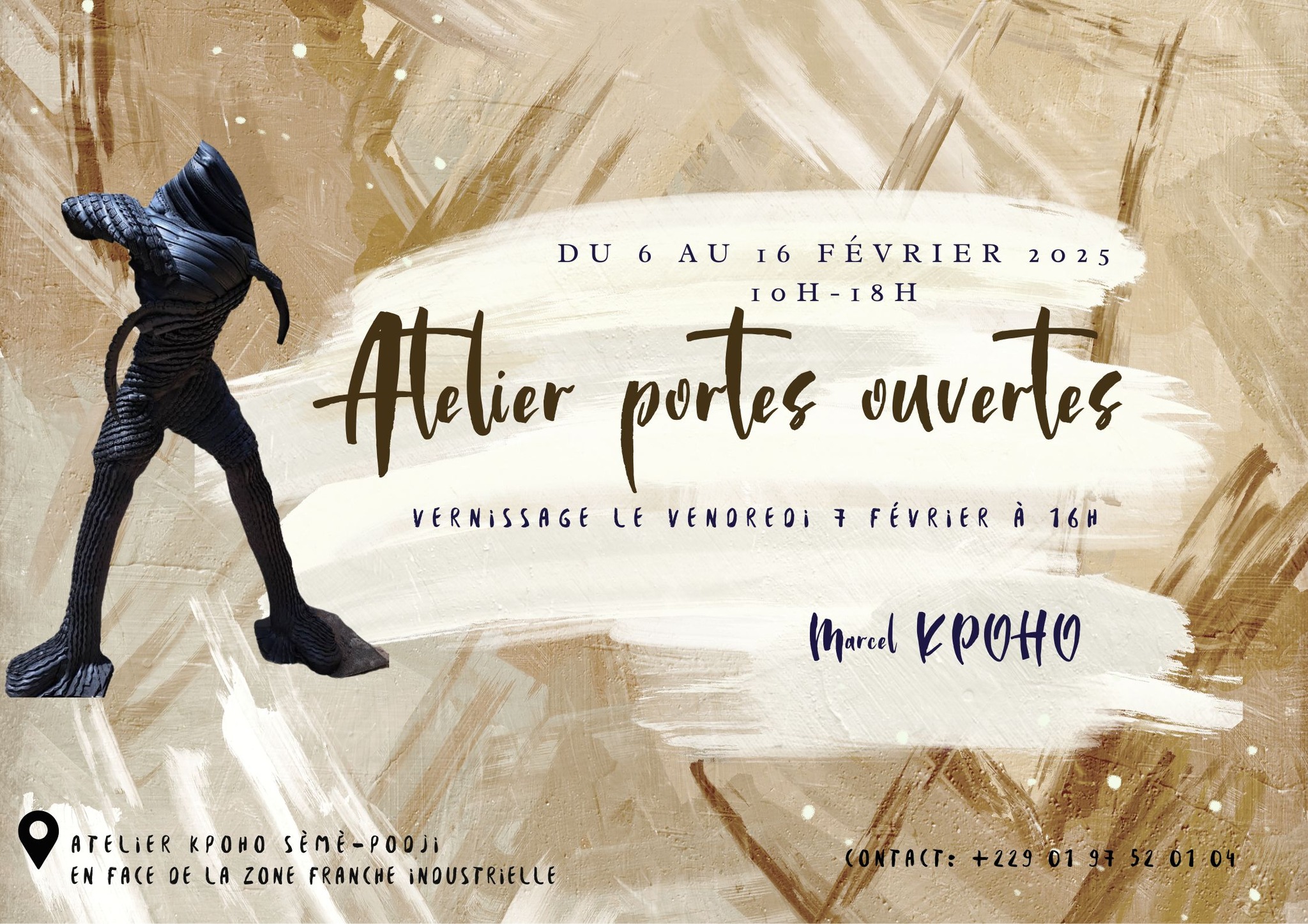 Atelier portes ouvertes : Marcel KPOHO