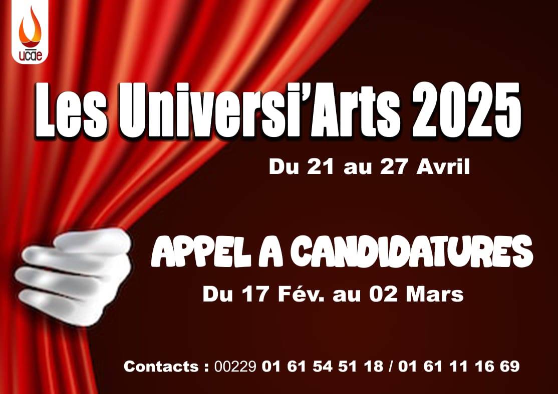 Universi'Arts 2025 - Ouverture des inscriptions