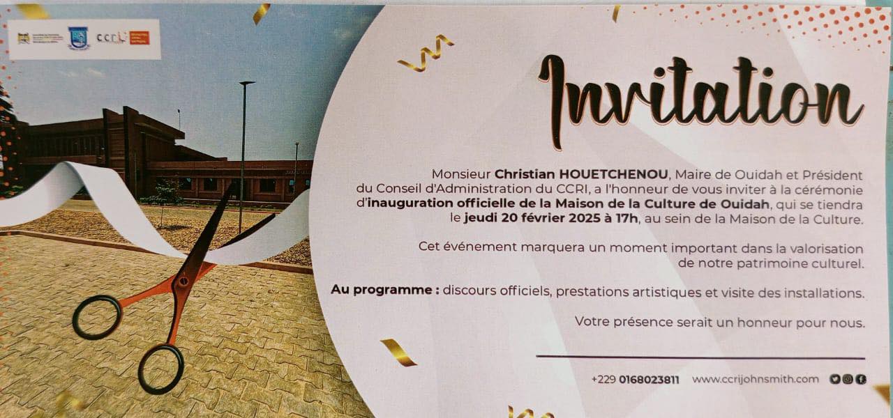 Inauguration de la maison de la culture de Ouidah!